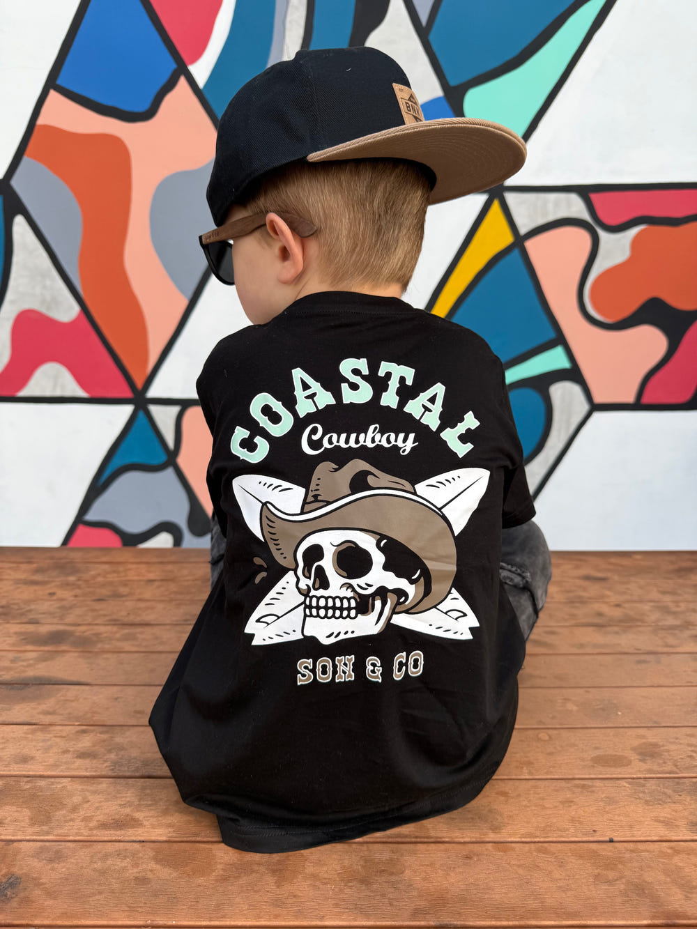 Coastal Cowboy T-Shirt for babies, featuring a playful design perfect for little adventurers.