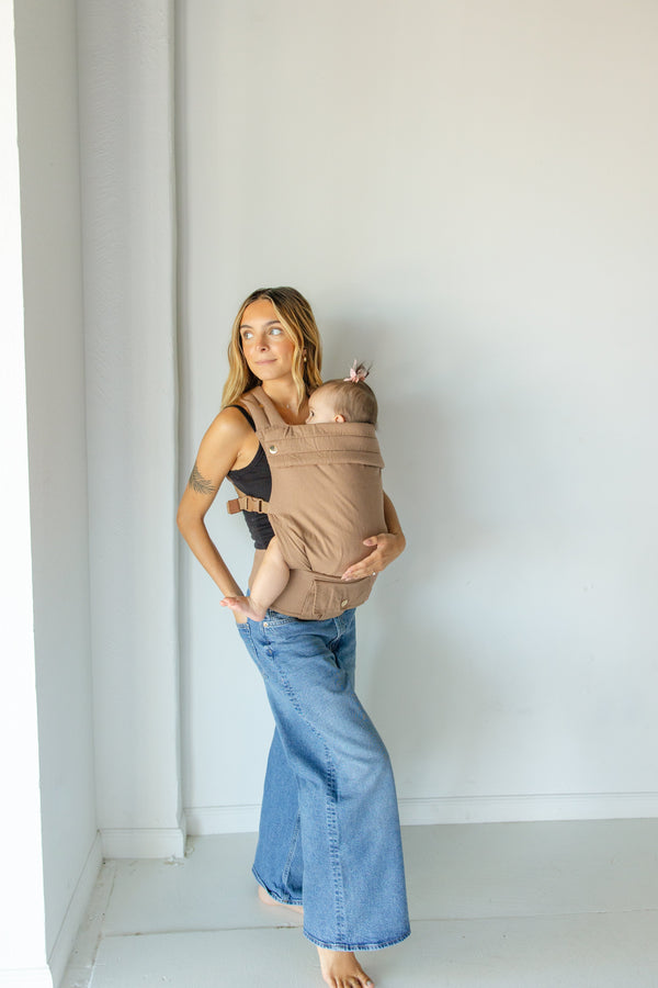 Monroe x Coco Desert - Cotton Linen Baby Carrier (7-35 lbs)