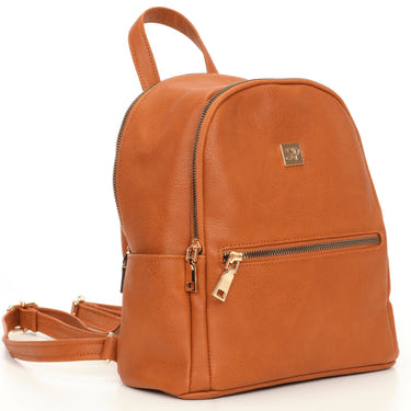 The Sleepy Panda Mini vegan leather backpack for babies in a stylish design, perfect for on-the-go parents.