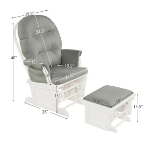 Baby Nursery Relax Rocker Rocking Chair Set