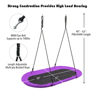 60 Inch Saucer Surf Outdoor Adjustable Swing Set - Electric for Infants