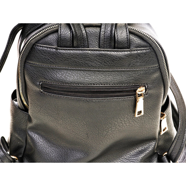 The Sleepy Panda Mini - Vegan Leather Mini Backpack