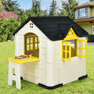 Kid's Playhouse Pretend Toy House For Boys and Girls 7 Pieces Toy Set
