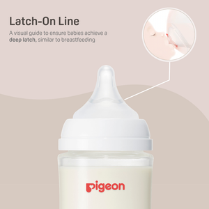 Glass Wide Neck Baby Bottle, 2Packs, 8.1 Oz(240 ml) for 3+ months