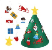 Colorful felt cloth decorations for a Christmas tree, perfect for adding a festive touch to your holiday decor.