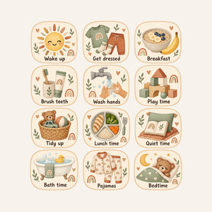 Boho Daily Routine Wall Decals, Set of 12, image 3