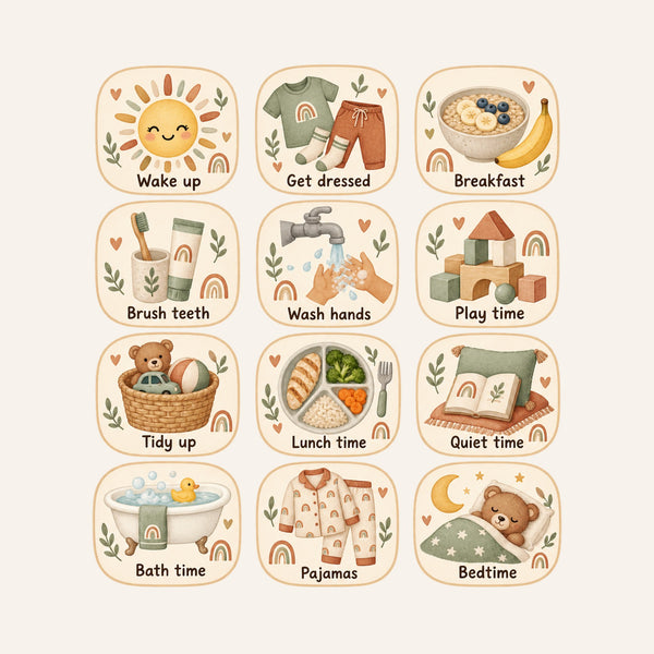 Boho Daily Routine Wall Decals, Set of 12, image 3