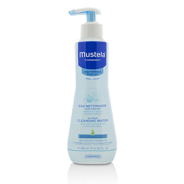 Mustela Gentle No-Rinse Cleansing Water for babies - 10.14 Fl Oz, perfect for hair and body care.