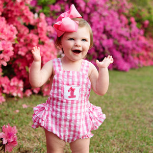 Hot Pink First Birthday Bubble