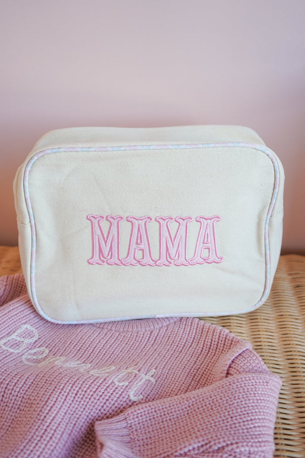 KenzKustomz Mama XL Canvas Bag roomy tote 11 x 5 x 8 inches