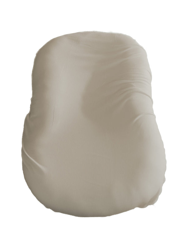 Oat Ribbed Baby Lounger Cover