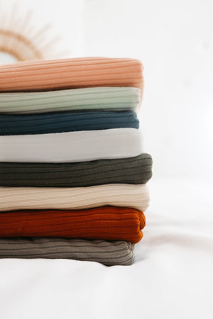 Seafoam Ribbed Stretch Swaddle