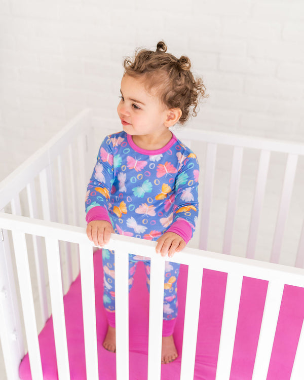 Korrie Butterflies Bamboo 2-Piece Long Sleeve Set