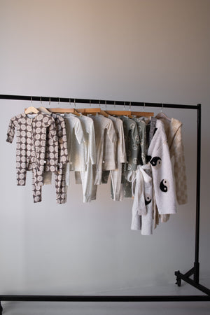 Bamboo Zip Pajamas | Retro Floral