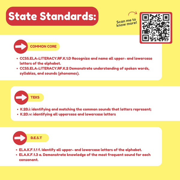 ABC: Learn Uppercase & Lowercase Letters Card Pack