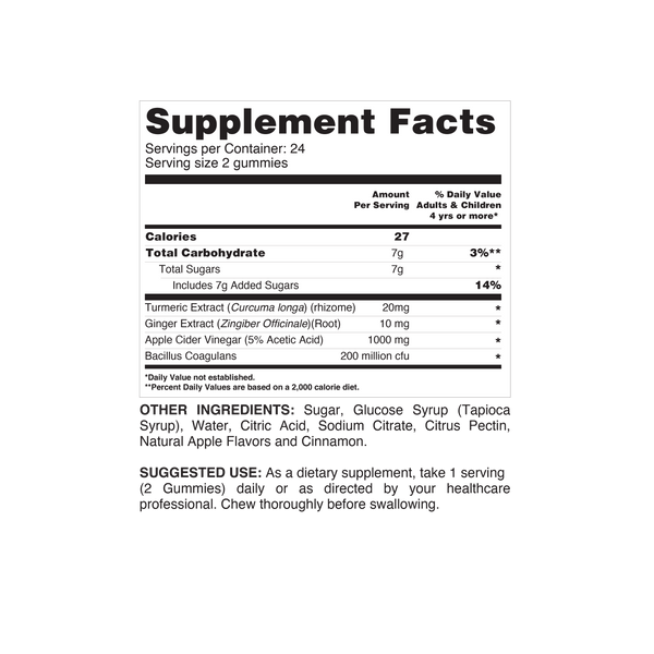LIVS Gummies Apple Cider Vinegar Plus apple-cinnamon gummies
