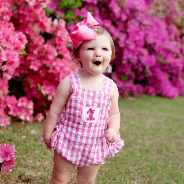 Hot Pink First Birthday Bubble