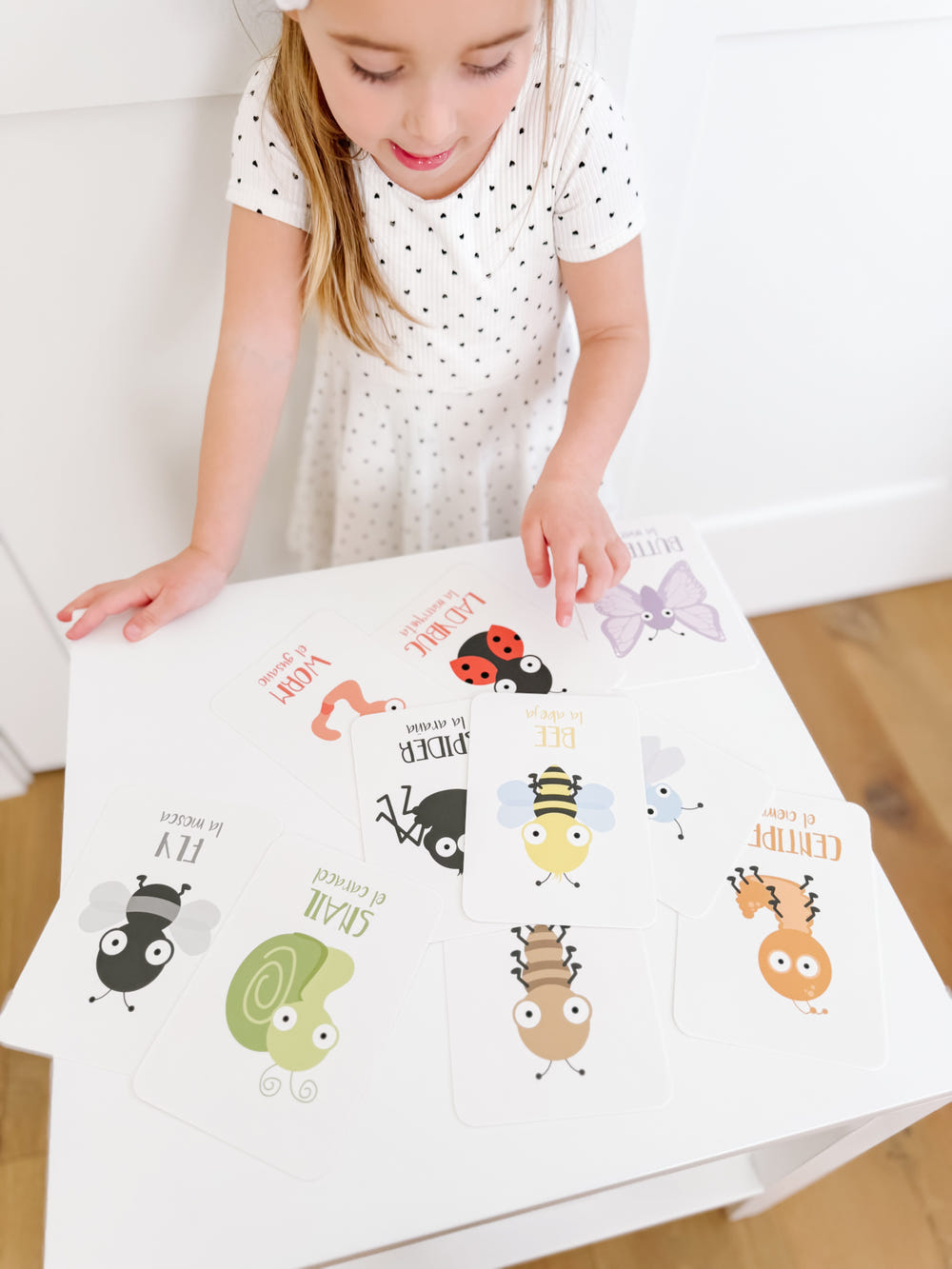 "Colorful Bugs Flashcards for early learning and sensory play, perfect for engaging babies and toddlers."