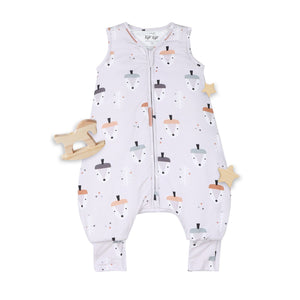 Limited Edition 1.0 TOG baby sleep sack in various patterns, angle view showcasing design and comfort.