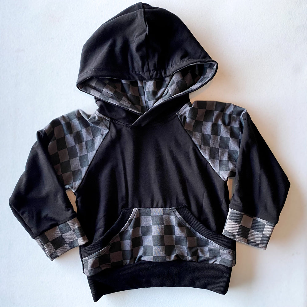 Charcoal Checkers - Hoodie