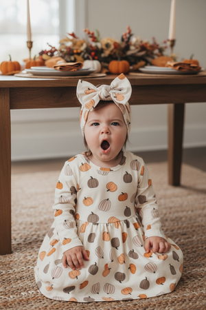 Pumpkins Beige (Bodysuit Dress)