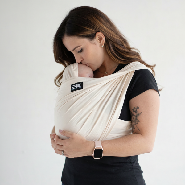 Baby K'tan Breeze Baby Carrier Charcoal cotton mesh 5 positions