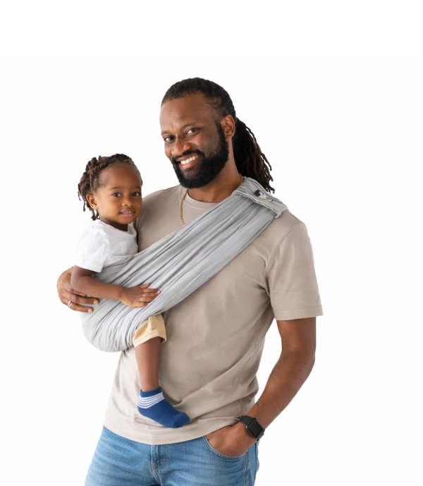 Baby K'tan Original Baby Carrier Heather Grey 5 Positions