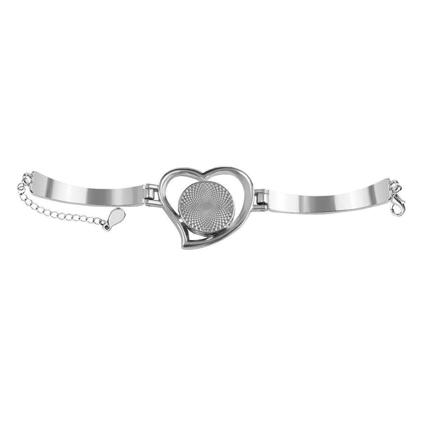 Personalized Heart Bracelet – Custom Name Love Bangle
