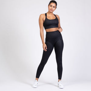 Chloe 3 Running Nursing Sports Bra (Black Cheetah)