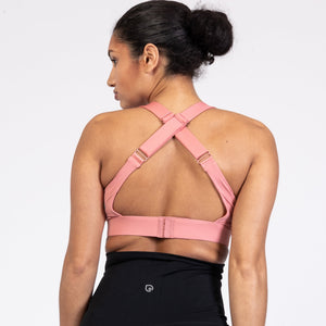 Venice High Impact Full Coverage Nursing Sports Bra (Peach Blossom)