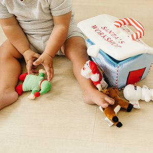 My First Christmas Santa's Workshop Playset with 4 ct Sensory Toys