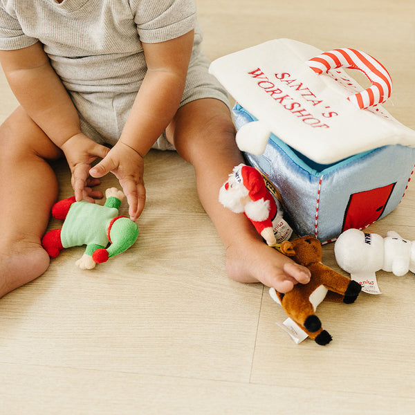 My First Christmas Santa's Workshop Playset with 4 ct Sensory Toys