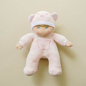 My First Baby Girl Doll in Pink with Rattle