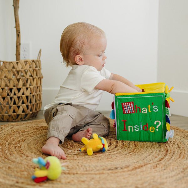 Baby Surprise Box What's Inside Box with Colorful Sensory Baby Toys