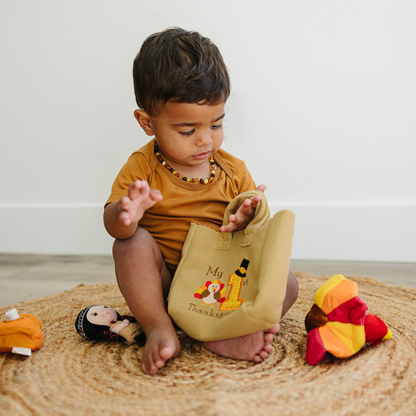 My Baby's First Thanksgiving Fill and Spill Playset with 4 Sensory Toys