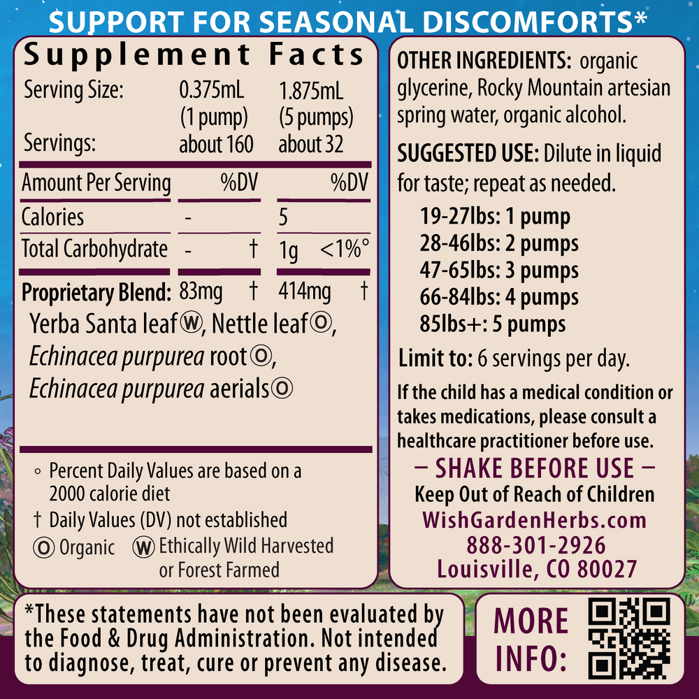 Kick-It Allergy Seasonal Rescue for Kids - effective vitamins and supplements for allergy relief in children.