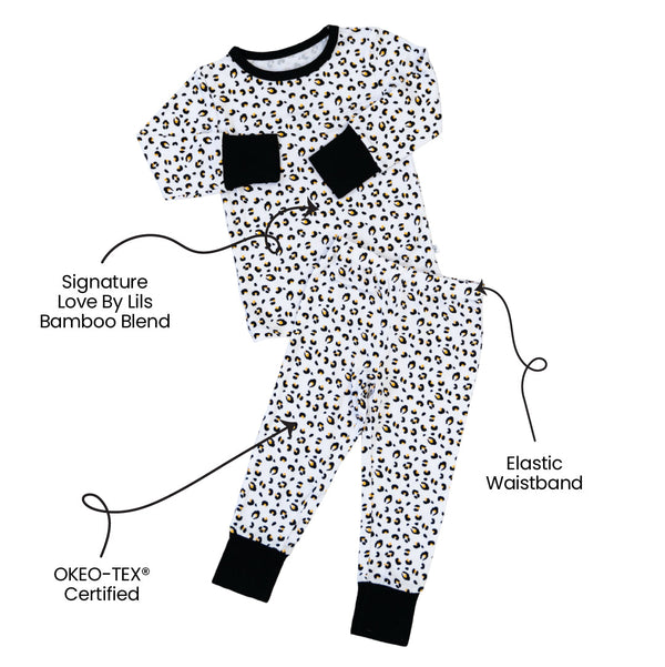 Allie Leopard Bamboo 2-Piece Long Sleeve Set