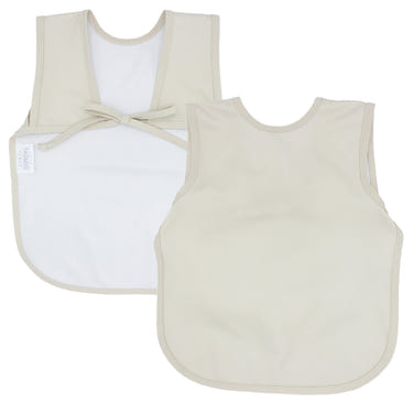 Solid champagne minimalist bapron for babies, stylish and functional for mealtime messes.