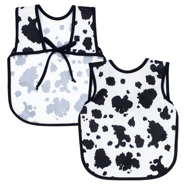 Cowhide Bapron on sale - stylish and practical baby bib for mess-free mealtime.