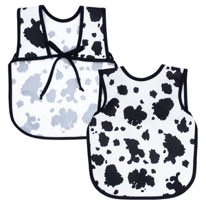 Cowhide Bapron on sale - stylish and practical baby bib for mess-free mealtime.