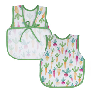 "Farm Produce Bapron for babies, featuring colorful farm-themed designs, perfect for mealtime messes."