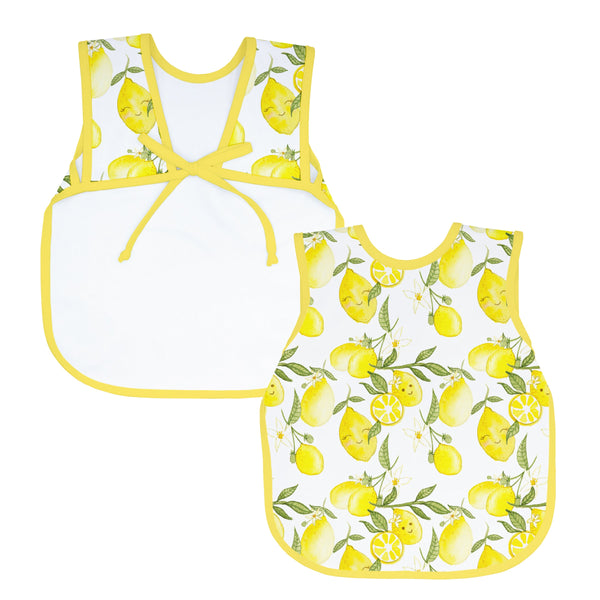Fresh Lemon Bapron for babies, stylish and practical bib apron for mess-free mealtime.