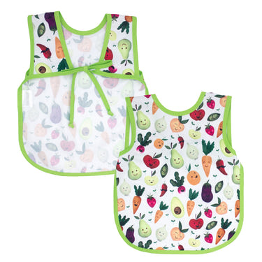 "Market Fresh Bapron for babies - stylish, functional, and mess-free feeding solution."