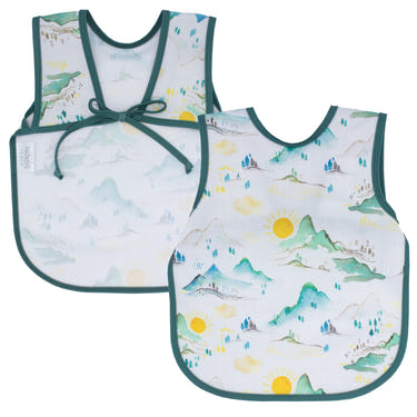 Mountain Mist Bapron for babies, stylish and functional bib apron for mess-free feeding and playtime.