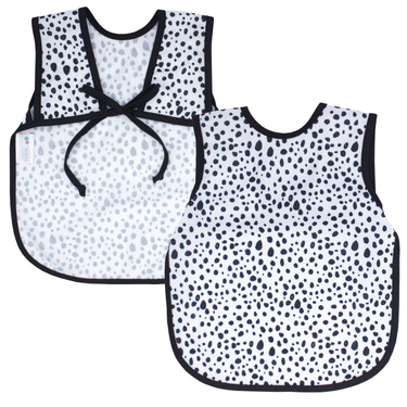 Organic Dot Bapron for babies, featuring a stylish design and comfortable fit for mealtime mess-free fun.