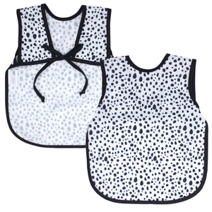 Organic Dot Bapron for babies, featuring a stylish design and comfortable fit for mealtime mess-free fun.