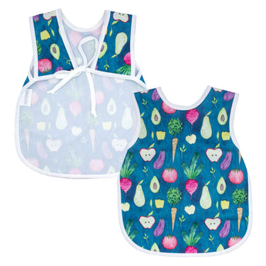 Organic Produce Bapron for babies, featuring a stylish design and eco-friendly materials for mess-free mealtime.