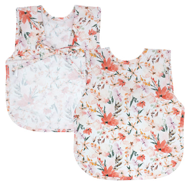 Peachy Dreams Bapron for babies, stylish and functional bib apron for mess-free mealtime adventures.