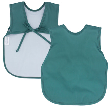 Solid Pine Minimalist Bapron for babies, featuring a stylish and functional design for mealtime mess-free moments.