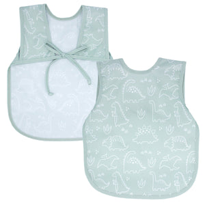 Sage Dino Friends Bapron for preschoolers on sale - perfect for mess-free mealtime adventures!